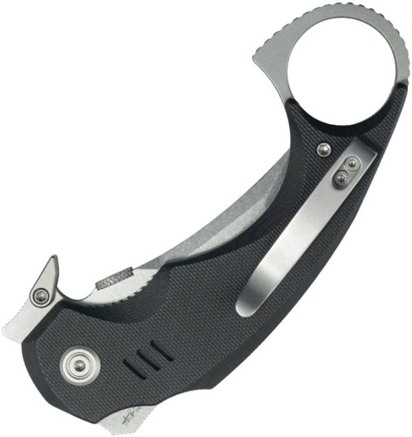 KUB439A_add_01.jpg Kubey Jaw Karambit Linerlock - Black G10 Tanto