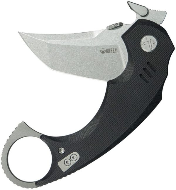 KUB439A_add_03.jpg Kubey Jaw Karambit Linerlock - Black G10 Tanto