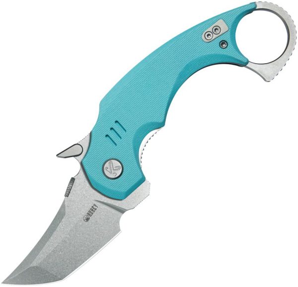 Kubey Jaw Karambit Linerlock - Tiffany G10 Tanto