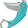 Kubey Jaw Karambit Linerlock - Tiffany G10 Tanto