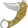 Kubey Jaw Karambit Linerlock - Ultem Handle Tanto