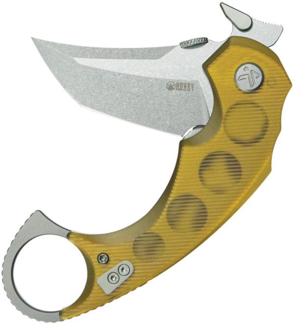 Kubey Jaw Karambit Linerlock - Ultem Handle Tanto