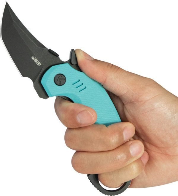 Kubey Jaw Karambit - Tiffany G10 Stonewash Tanto