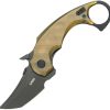 KUB439E.jpg Kubey Jaw Karambit - Ultem Stonewash Tanto