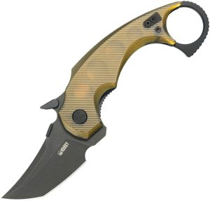 KUB439E.jpg Kubey Jaw Karambit - Ultem Stonewash Tanto