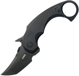 KUB439F.jpg Kubey Jaw Karambit - Black G10 Stonewash Tanto