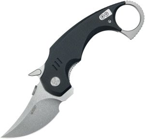 KUB440A.jpg Kubey Jaw Pikal Karambit - Black G10 Stonewash