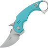 Kubey Jaw Pikal Karambit - Tiffany G10 Stonewash