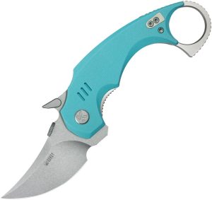 KUB440B.jpg Kubey Jaw Pikal Karambit - Tiffany G10 Stonewash