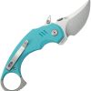 Kubey Jaw Pikal Karambit - Tiffany G10 Stonewash