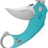 Kubey Jaw Pikal Karambit - Tiffany G10 Stonewash