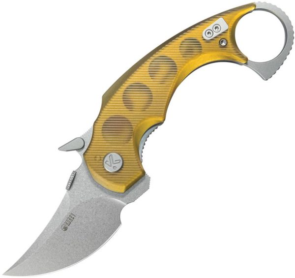 Kubey Jaw Pikal Karambit - Ultem Stonewash
