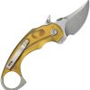 Kubey Jaw Pikal Karambit - Ultem Stonewash