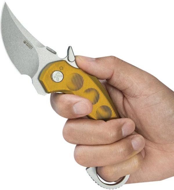 Kubey Jaw Pikal Karambit - Ultem Stonewash