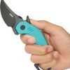 Kubey Jaw Pikal Karambit - Tiffany Stonewash Blade