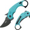 Kubey Jaw Pikal Karambit - Tiffany Stonewash Blade