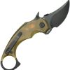 Kubey Jaw Pikal Karambit Linerlock - Ultem Handle