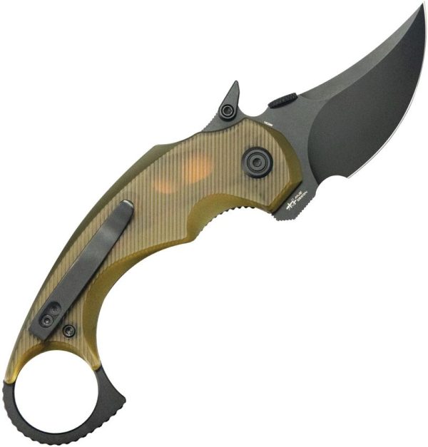 Kubey Jaw Pikal Karambit Linerlock - Ultem Handle