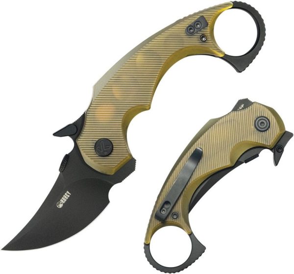 Kubey Jaw Pikal Karambit Linerlock - Ultem Handle