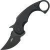 Kubey Jaw Pikal Karambit Linerlock - Black G10