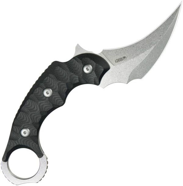 KUB448A.jpg Kubey Velociraptor Fixed Blade Black G10 - Karambit