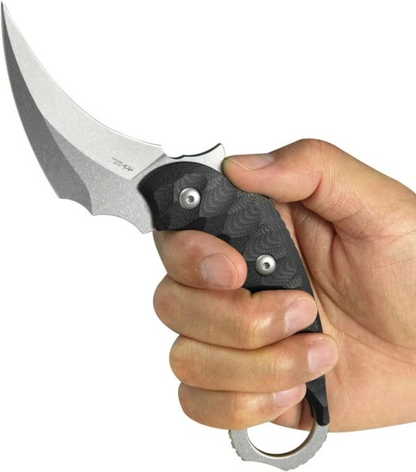 KUB448A_add_02.jpg Kubey Velociraptor Fixed Blade Black G10 - Karambit