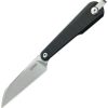 Kubey Yag Fixed Blade 2.38" 14C28N Stonewash Black G10