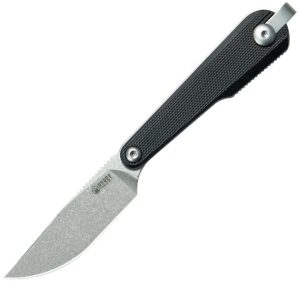 Kubey Yag Drop Point Fixed Blade - Black G10
