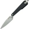 Kubey Yag Fixed Blade Black G10 2.38 Wharncliffe w/ Sheath