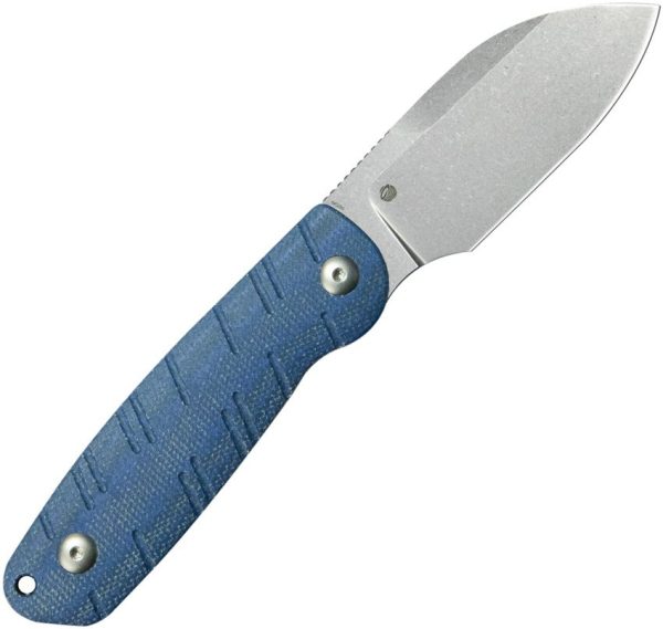 KUB455A_add_02.jpg Kubey Microburst Sheepsfoot Fixed Blade - Blue Micarta