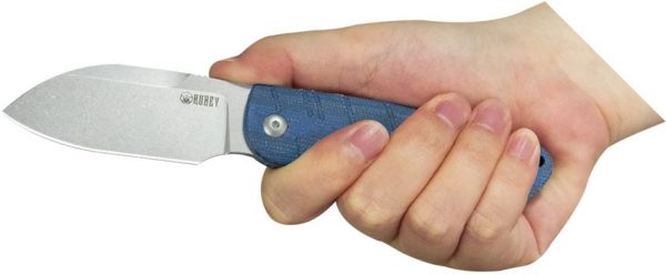 KUB455A_add_03.jpg Kubey Microburst Sheepsfoot Fixed Blade - Blue Micarta