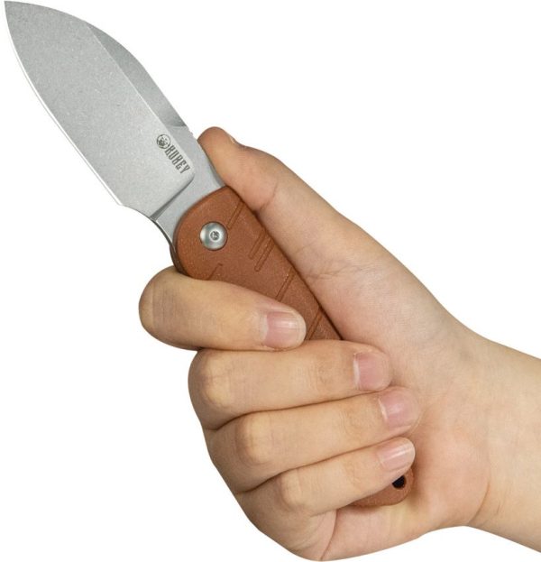 KUB455B_add_03.jpg Kubey Microburst Fixed Blade Sheepsfoot Brown Micarta