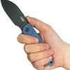 KUB455C_add_03.jpg Kubey Microburst Fixed Blade Drop Point Blue Micarta