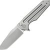 KB Knives Relentless Button Lock Gray M390