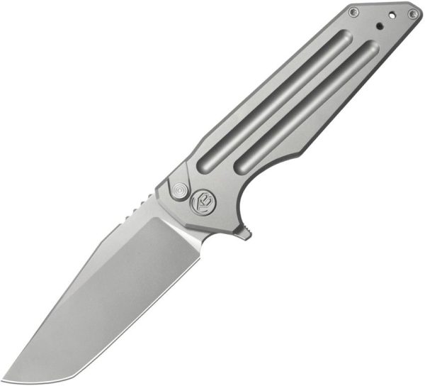KB Knives Relentless Button Lock Gray M390