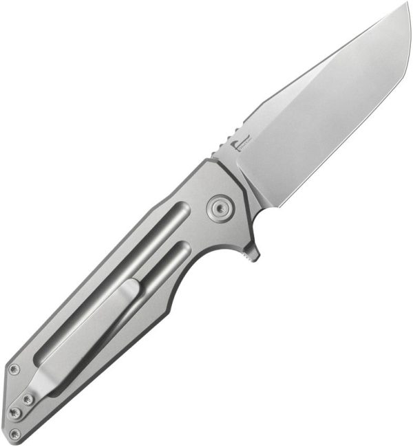 KB Knives Relentless Button Lock Gray M390