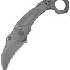 KB Knives Toucan Button Lock Karambit 2.38" CPM-20CV Folding Knife