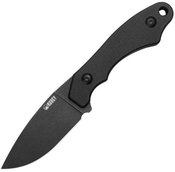 KUB467B.jpg Kubey TLB I Fixed Blade Drop Point Black G10