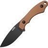 KUB467D.jpg Kubey TLB I Fixed Blade Drop Point Brown Micarta