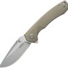 Kubey Calyce Linerlock Folding Knife - Tan G10