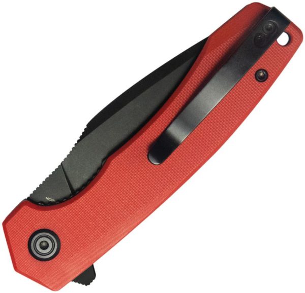Kubey Calyce Linerlock Folding Knife - Red G10