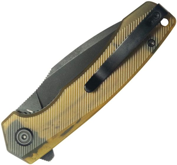 KUB901Z_add_01.jpg Kubey Calyce Linerlock Amber Ultem EDC Knife