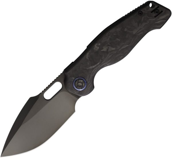 Kunwu Gringo Verta Lock Folding Knife DLC Elmax Carbon Fiber