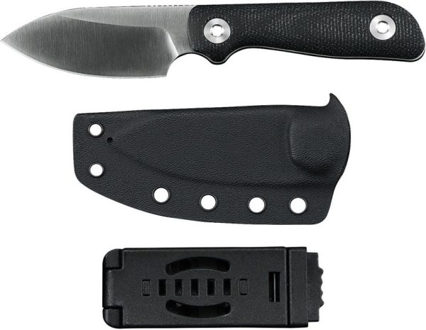 Kunwu Stiffy P Fixed Blade Black VANADIS8 Steel EDC Knife