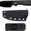 Kunwu Stiffy P Fixed Blade Black DLC VANADIS8 Steel Knife