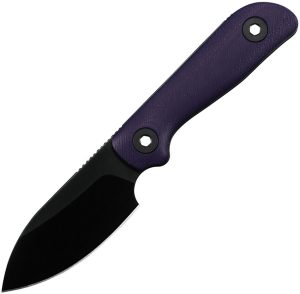 Kunwu Stiffy P Fixed Blade DLC Purple G10 VANADIS8 Steel