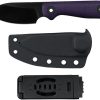 Kunwu Stiffy P Fixed Blade DLC Purple G10 VANADIS8 Steel