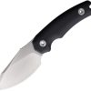 Kunwu Stiffy D Fixed Blade Black Micarta VANADIS4 Steel Knife