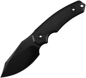 Kunwu Stiffy D Fixed Blade Black VANADIS4 Steel Knife