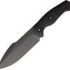 Kunwu Stiffy G Fixed Blade Knife Black ASSAB 88 Steel Kydex